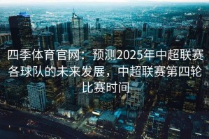 四季体育官网：预测2025年中超联赛各球队的未来发展，中超联赛第四轮比赛时间