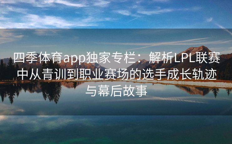 四季体育app独家专栏：解析LPL联赛中从青训到职业赛场的选手成长轨迹与幕后故事